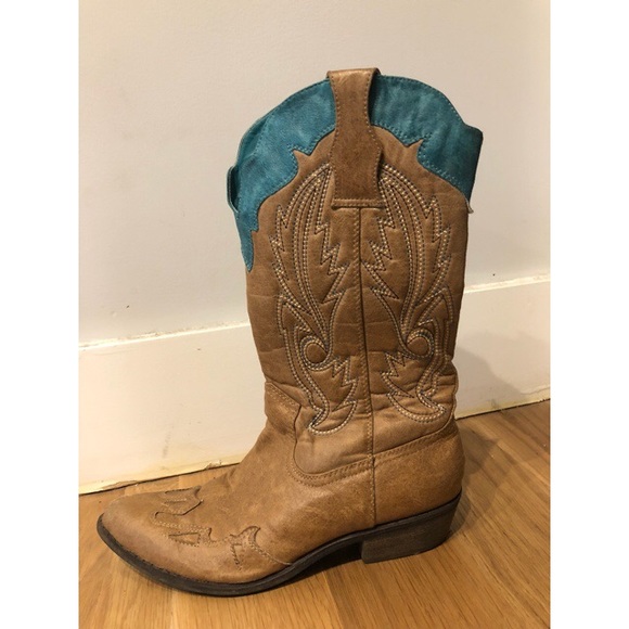 vegan leather cowboy boots womens